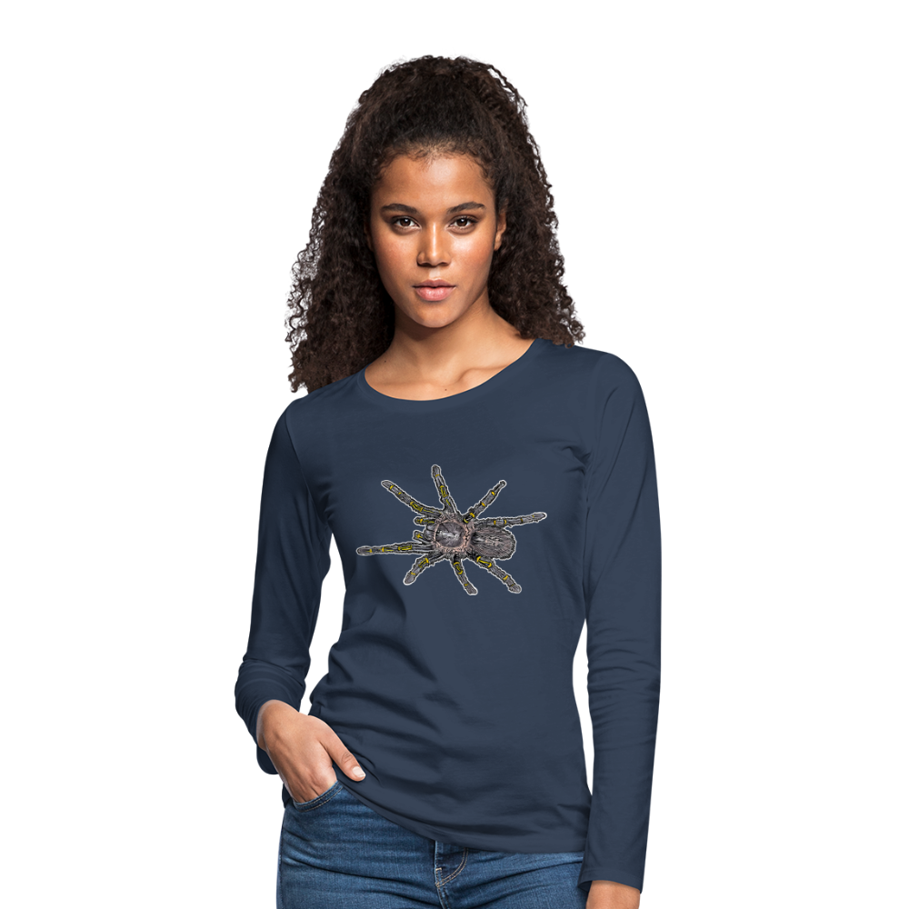 Frauen Longsleeve Grammostola pulchripes - Navy
