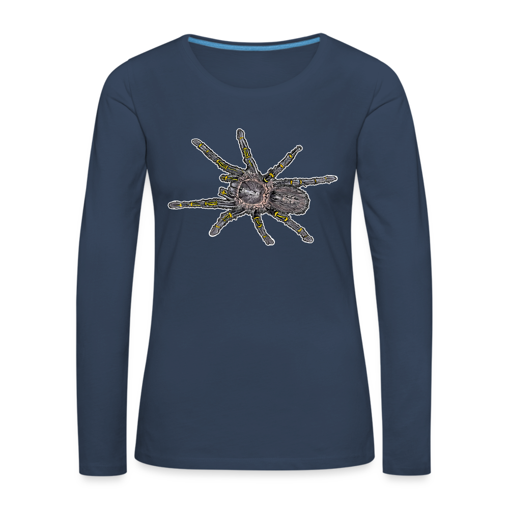 Frauen Longsleeve Grammostola pulchripes - Navy