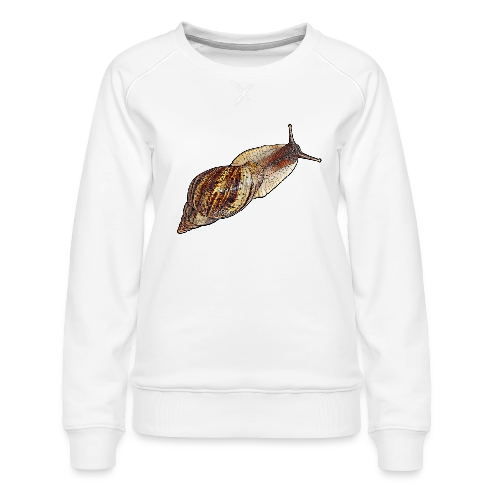 Frauen Pullover Achatina reticulata wildfarben - weiß