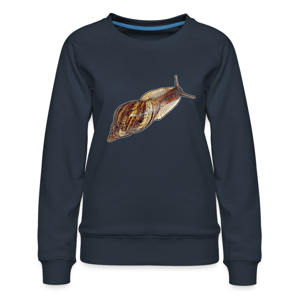 Frauen Pullover Achatina reticulata wildfarben - Navy