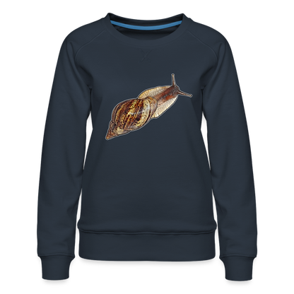 Frauen Pullover Achatina reticulata wildfarben - Navy