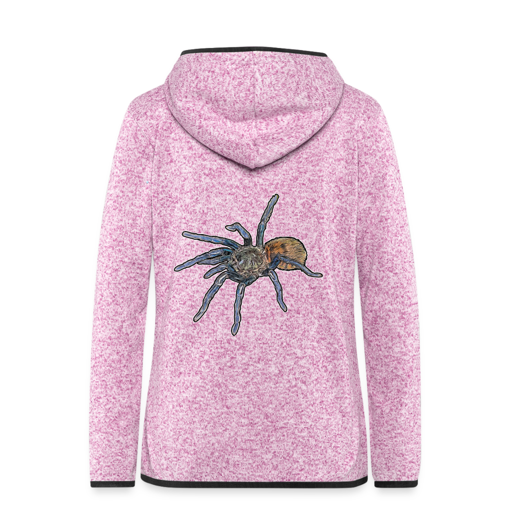 Frauen Kapuzen-Fleecejacke Chromatopelma cyaneopubescens - Lila meliert