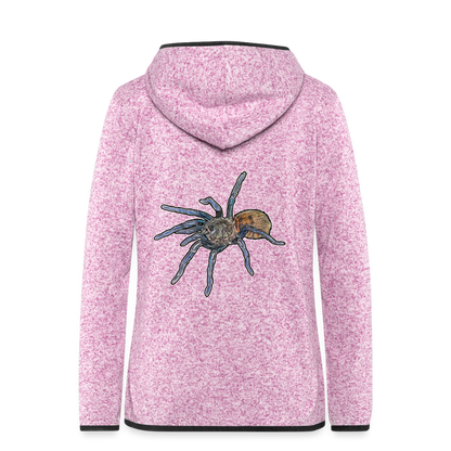 Frauen Kapuzen-Fleecejacke Chromatopelma cyaneopubescens - Lila meliert