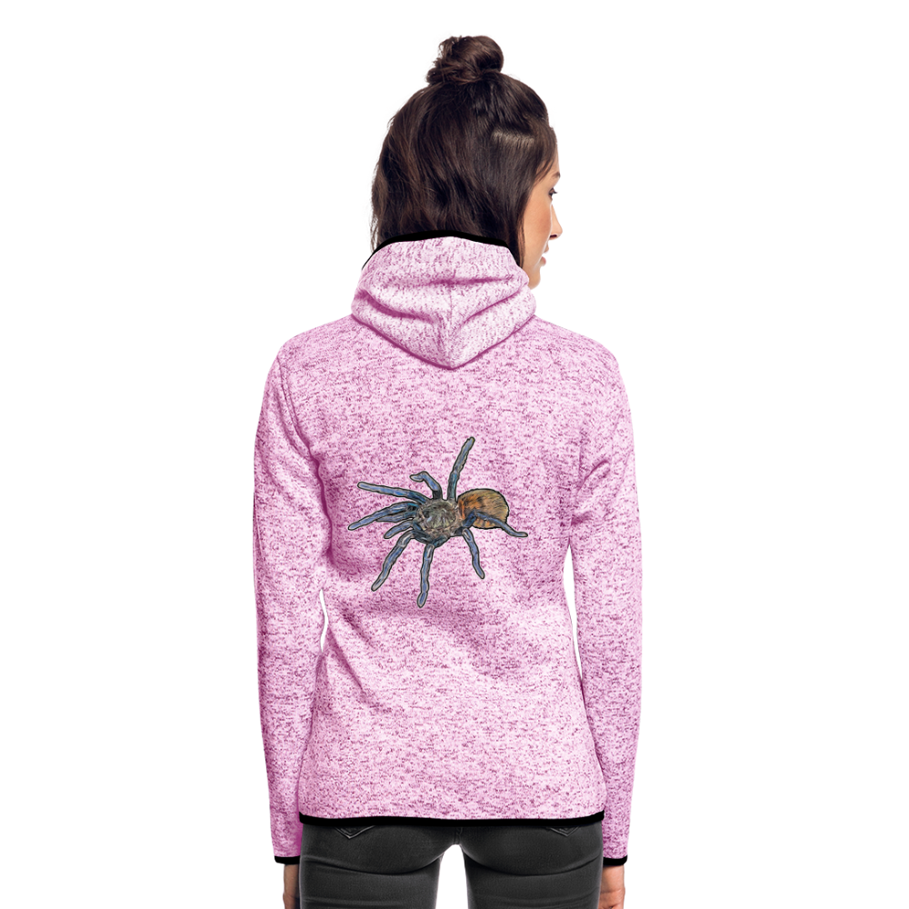 Frauen Kapuzen-Fleecejacke Chromatopelma cyaneopubescens - Lila meliert
