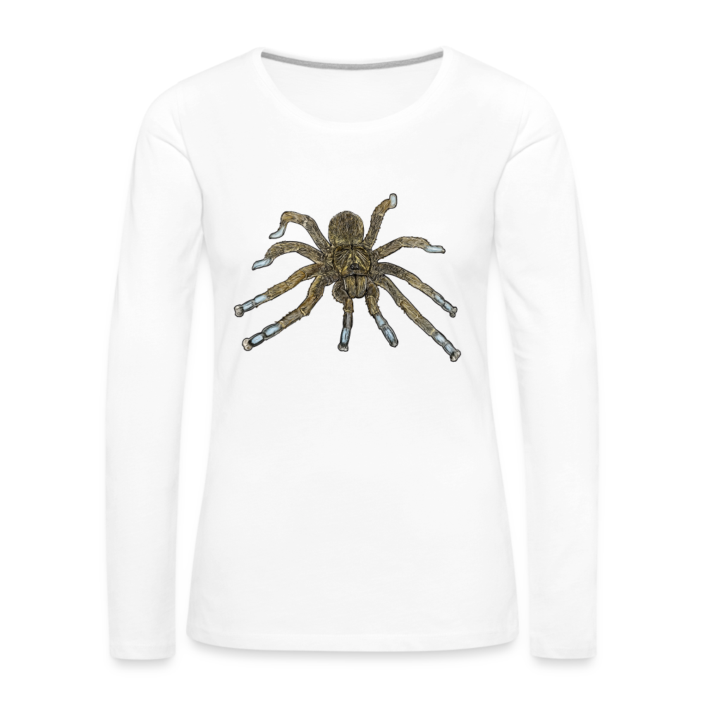 Frauen Longsleeve Idiothele mira - weiß