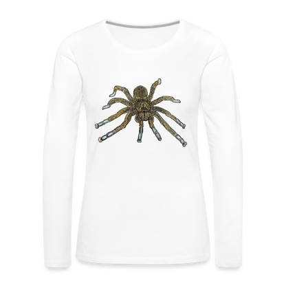 Frauen Longsleeve Idiothele mira - weiß