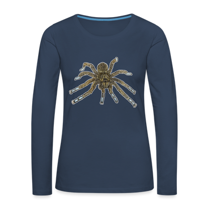 Frauen Longsleeve Idiothele mira - Navy