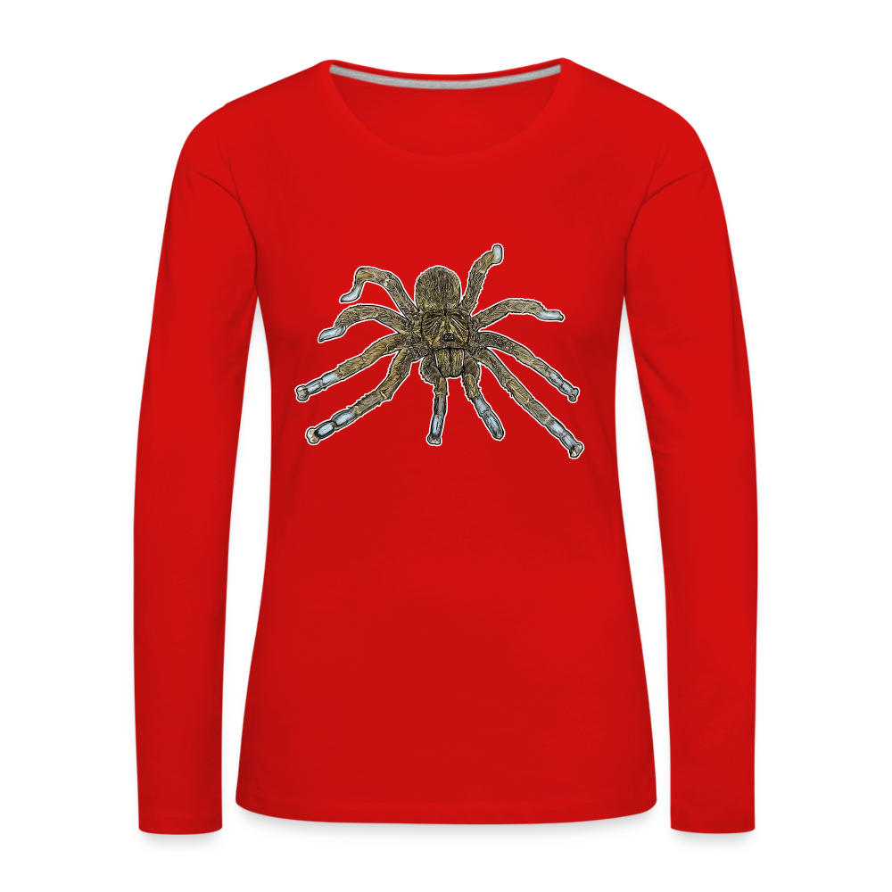 Frauen Longsleeve Idiothele mira - Rot