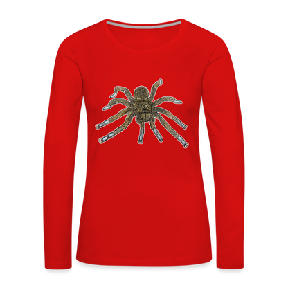 Frauen Longsleeve Idiothele mira - Rot