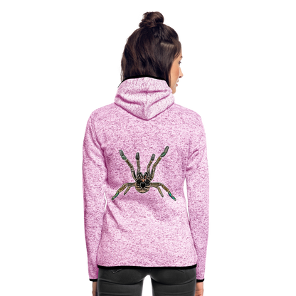 Frauen Kapuzen-Fleecejacke Pterinochilus murinus tcf - Lila meliert