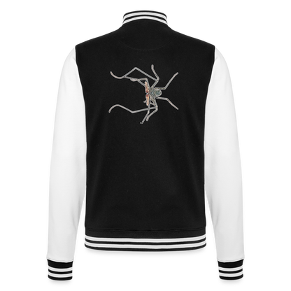 Unisex College-Sweatjacke Euphrynichus bacillifer - Schwarz/Weiß