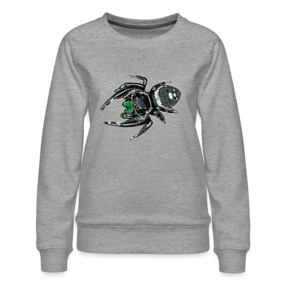 Frauen Pullover Phidippus regius White Bahamas male - Grau meliert