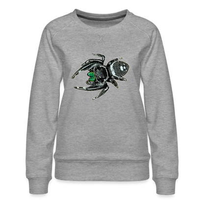 Frauen Pullover Phidippus regius White Bahamas male - Grau meliert