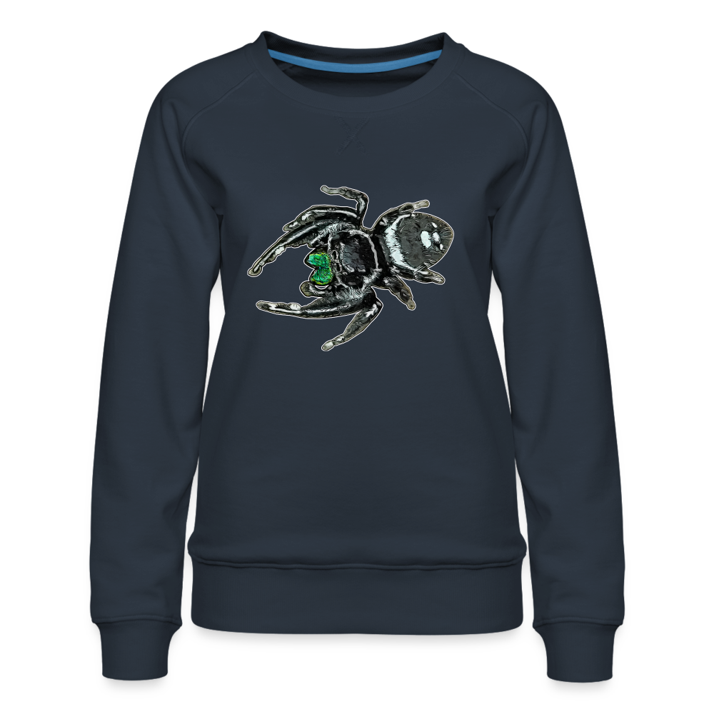 Frauen Pullover Phidippus regius White Bahamas male - Navy