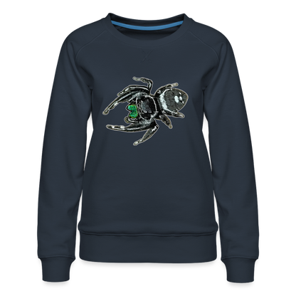 Frauen Pullover Phidippus regius White Bahamas male - Navy