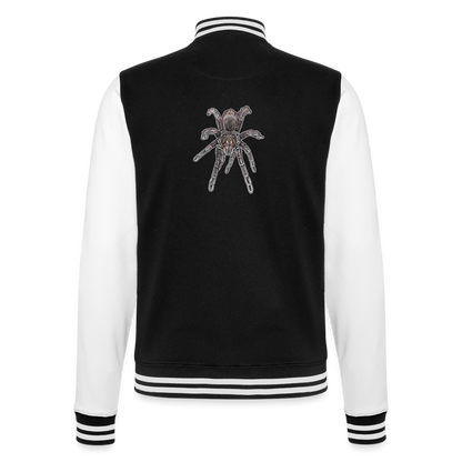 Unisex College-Sweatjacke Pamphobeteus sp Machala juvenile - Schwarz/Weiß