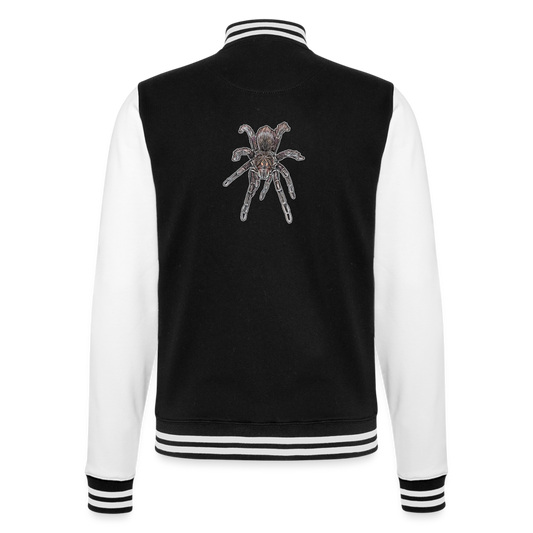 Unisex College-Sweatjacke Pamphobeteus sp Machala juvenile - Schwarz/Weiß