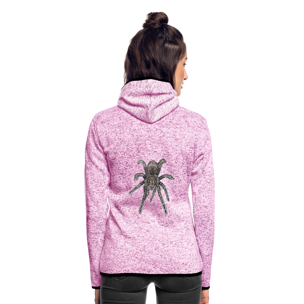 Frauen Kapuzen-Fleecejacke Pamphobeteus sp Machala juvenile - Lila meliert