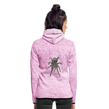 Frauen Kapuzen-Fleecejacke Pamphobeteus sp Machala juvenile - Lila meliert