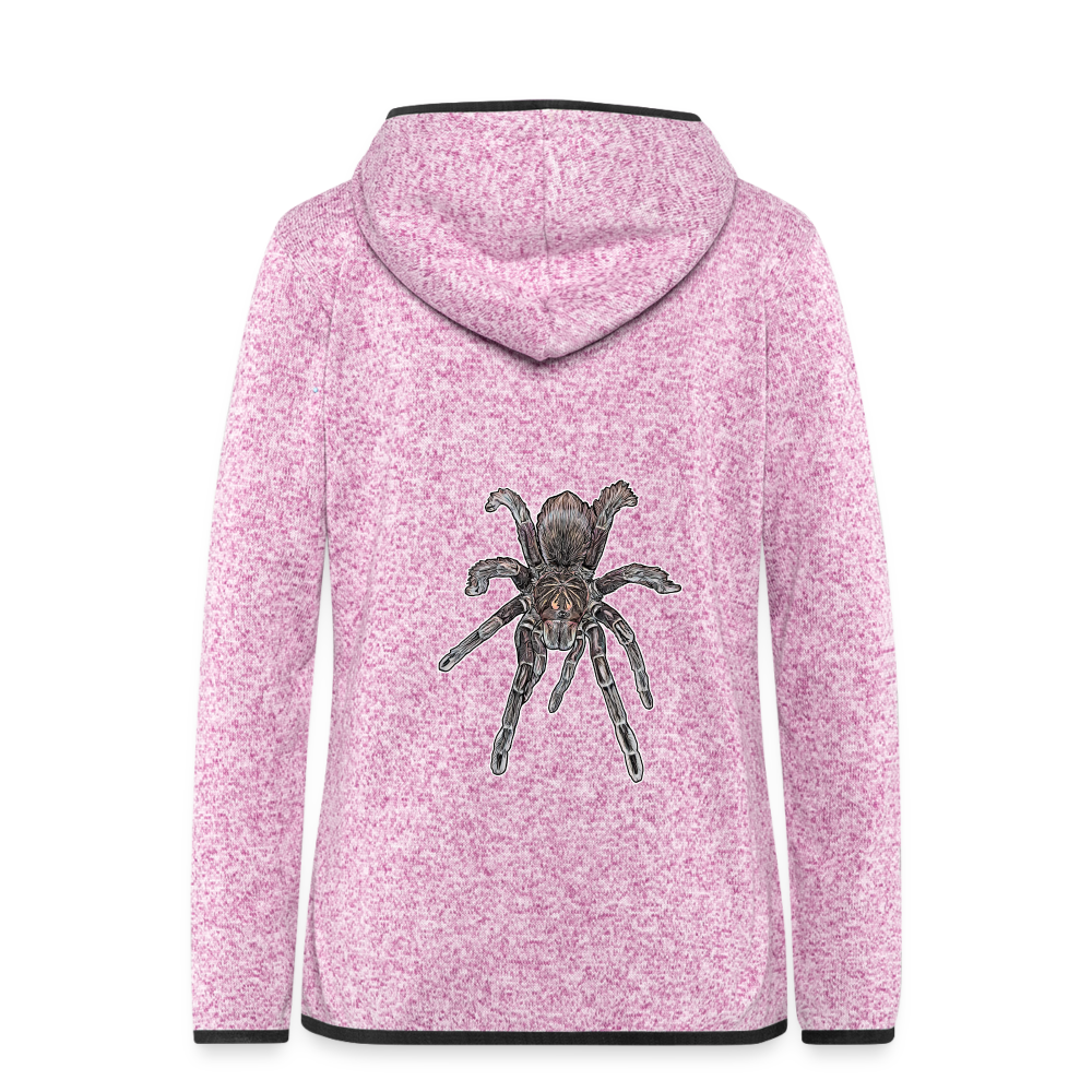 Frauen Kapuzen-Fleecejacke Pamphobeteus sp Machala juvenile - Lila meliert