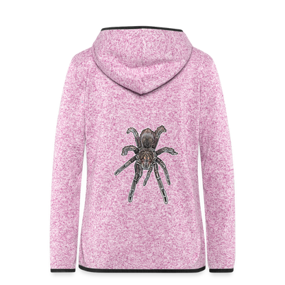 Frauen Kapuzen-Fleecejacke Pamphobeteus sp Machala juvenile - Lila meliert