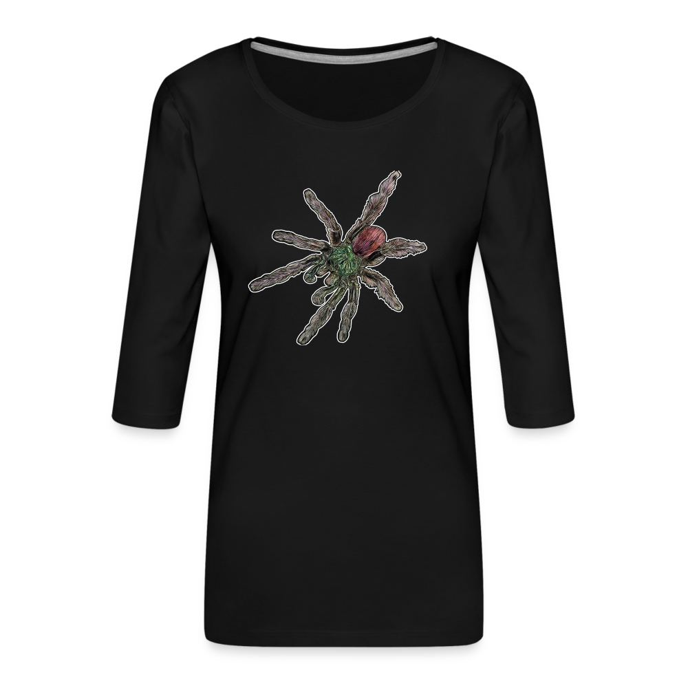 Frauen 3/4-Arm Shirt Caribena versicolor - Schwarz