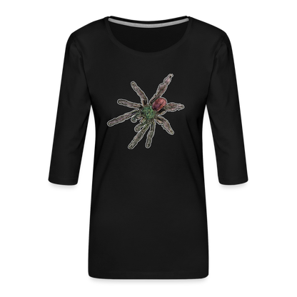 Frauen 3/4-Arm Shirt Caribena versicolor - Schwarz