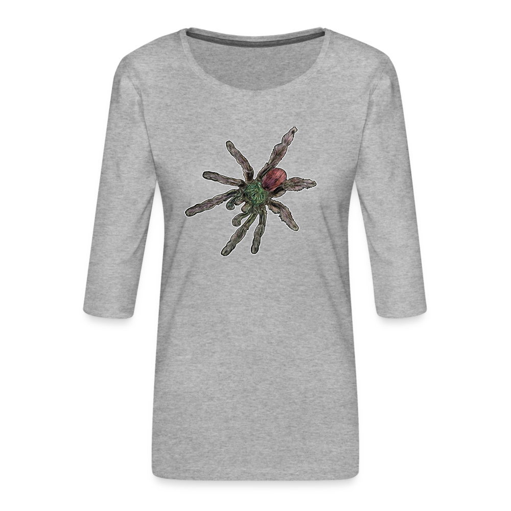 Frauen 3/4-Arm Shirt Caribena versicolor - Grau meliert