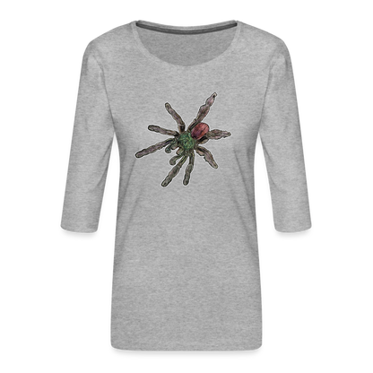 Frauen 3/4-Arm Shirt Caribena versicolor - Grau meliert