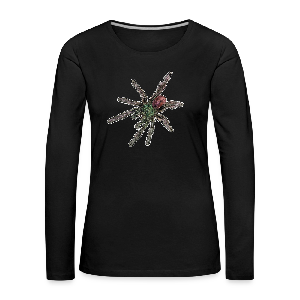 Frauen Longsleeve caribena versicolor - Schwarz