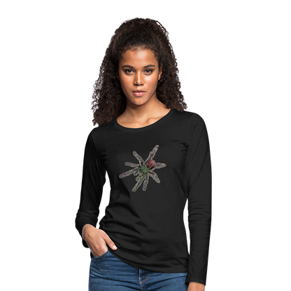 Frauen Longsleeve caribena versicolor - Schwarz