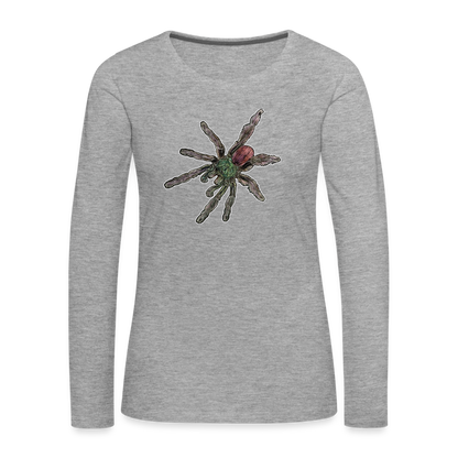Frauen Longsleeve caribena versicolor - Grau meliert