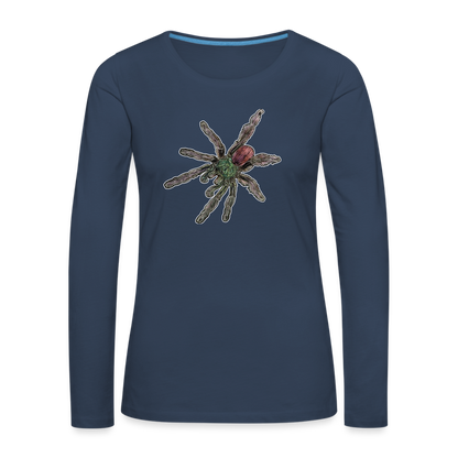 Frauen Longsleeve caribena versicolor - Navy