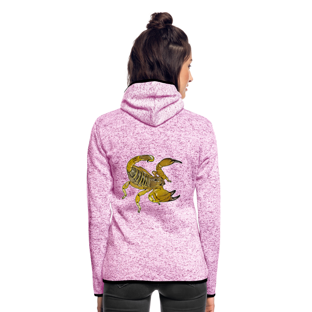Frauen Kapuzen-Fleecejacke Scorpio maurus palmatus - Lila meliert