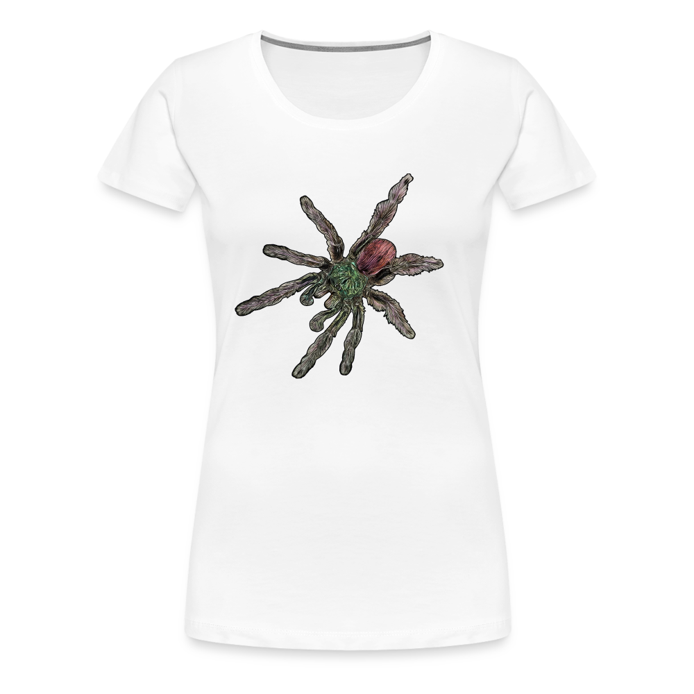 Frauen Basic T-Shirt Caribena versicolor - weiß
