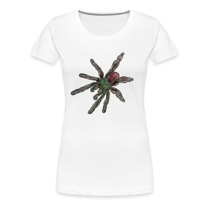 Frauen Basic T-Shirt Caribena versicolor - weiß