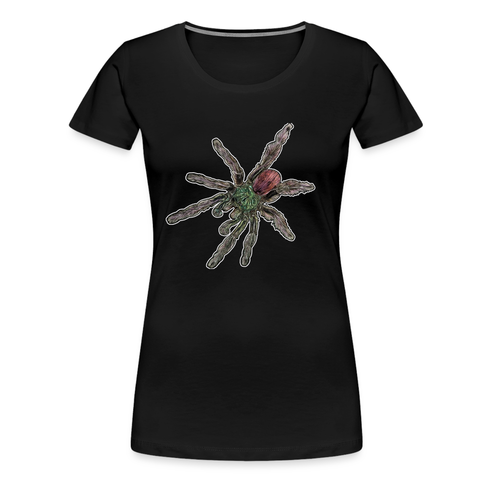Frauen Basic T-Shirt Caribena versicolor - Schwarz