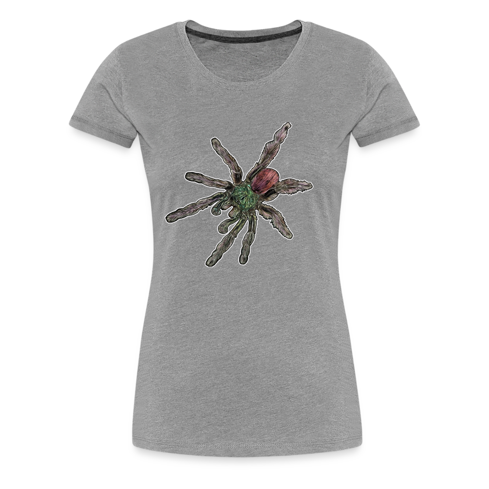 Frauen Basic T-Shirt Caribena versicolor - Grau meliert