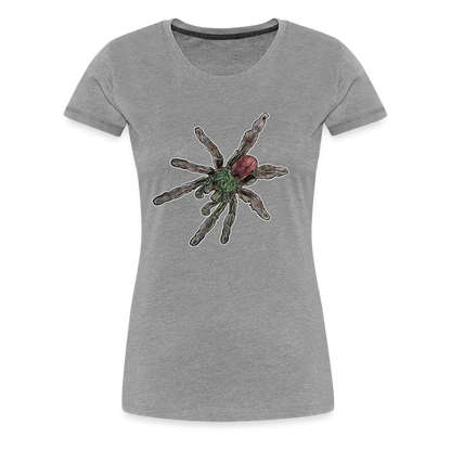 Frauen Basic T-Shirt Caribena versicolor - Grau meliert