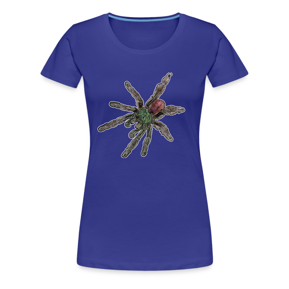 Frauen Basic T-Shirt Caribena versicolor - Königsblau