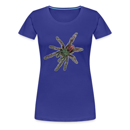 Frauen Basic T-Shirt Caribena versicolor - Königsblau
