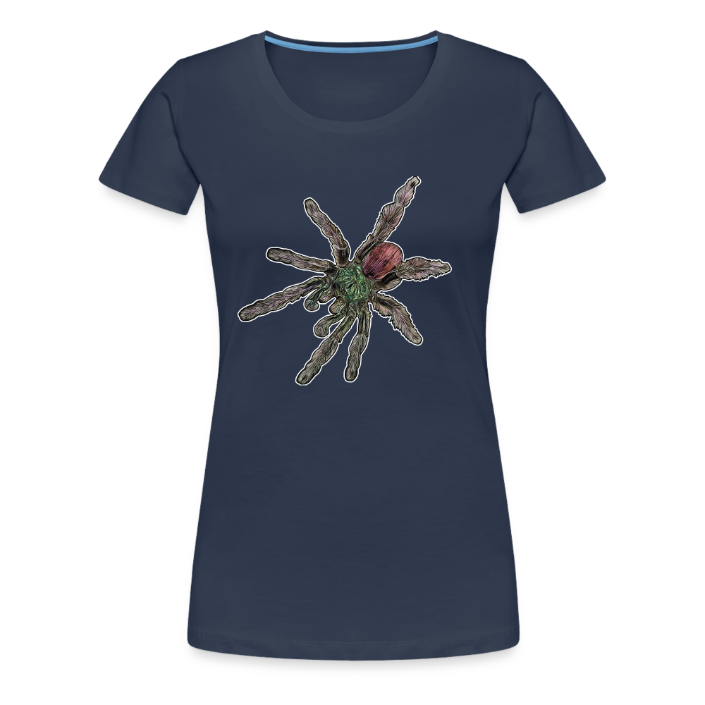 Frauen Basic T-Shirt Caribena versicolor - Navy