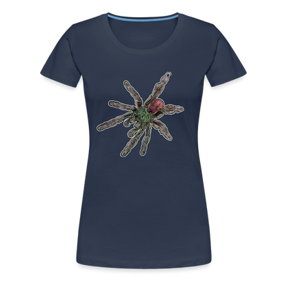 Frauen Basic T-Shirt Caribena versicolor - Navy