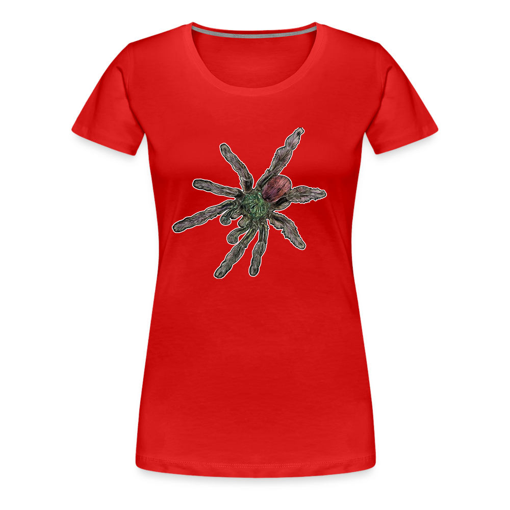 Frauen Basic T-Shirt Caribena versicolor - Rot