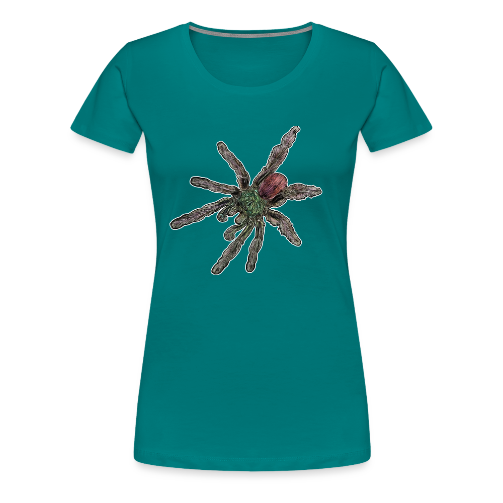 Frauen Basic T-Shirt Caribena versicolor - Divablau