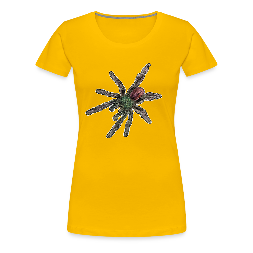 Frauen Basic T-Shirt Caribena versicolor - Sonnengelb