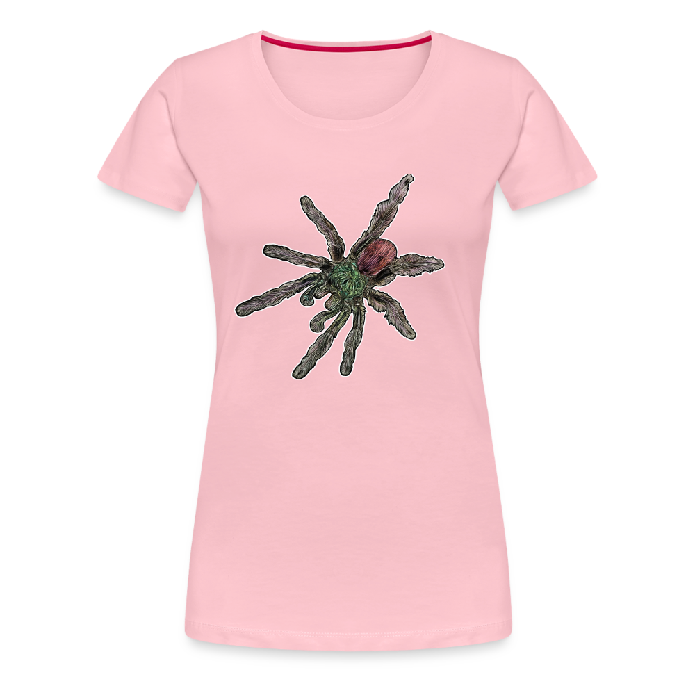 Frauen Basic T-Shirt Caribena versicolor - Hellrosa
