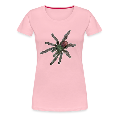 Frauen Basic T-Shirt Caribena versicolor - Hellrosa