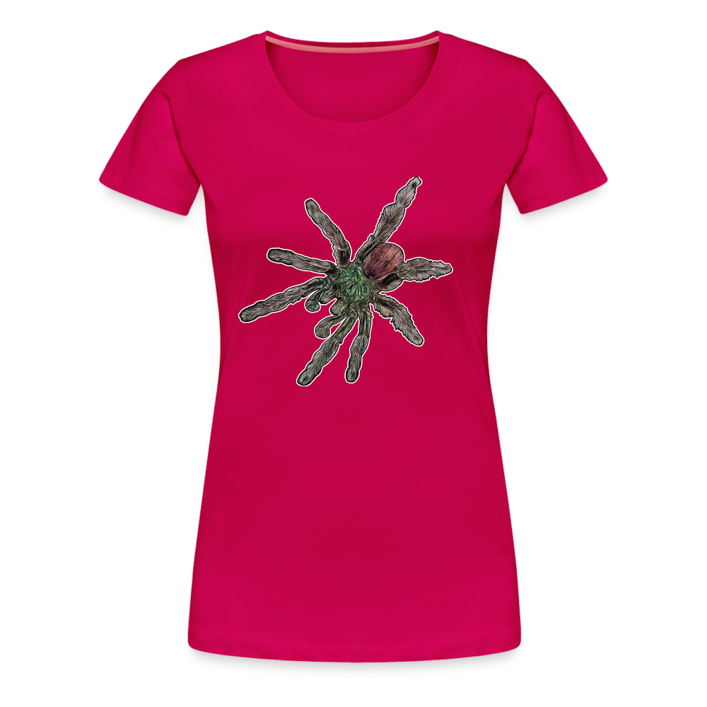 Frauen Basic T-Shirt Caribena versicolor - dunkles Pink