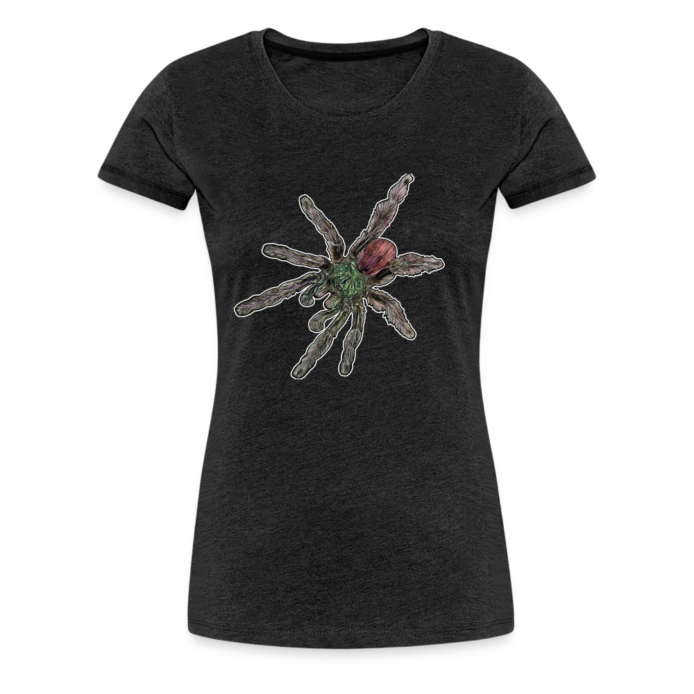 Frauen Basic T-Shirt Caribena versicolor - Anthrazit